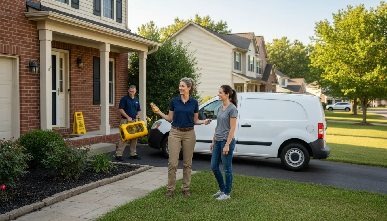 Residential water damage restoration in Auburn, MA